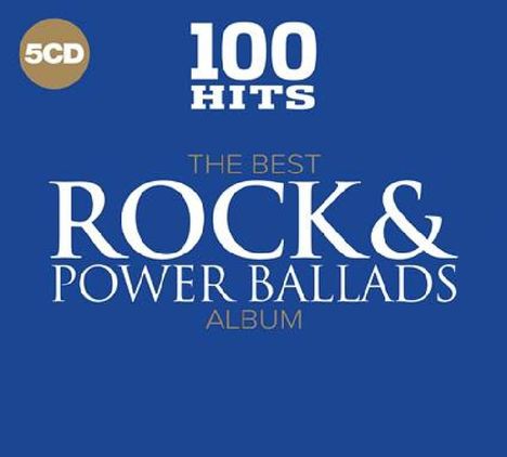 100 Hits: Best Rock &amp; Power Ballads, 5 CDs