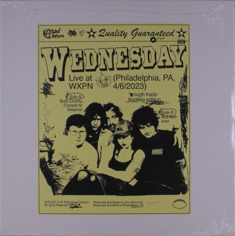 Wednesday: Live At Wxpn (Philadelphia. Pa. 4/6/2023) (Pink Vinyl), Single 12"