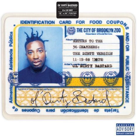 Ol' Dirty Bastard: Return To The 36 Chambers: The Dirty Version, 2 LPs