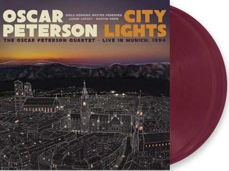 Oscar Peterson (1925-2007): City Lights: The Oscar Peterson Quartet: Live In Munich, 1994 (Royal Plum Vinyl), LP