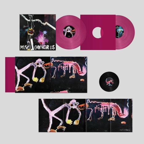 DJ Koze: Music Can Hear Us (Limited Deluxe Edition) (Magenta Vinyl + Bonus 7") (signiert, exklusiv für jpc!), 2 LPs und 1 Single 7"