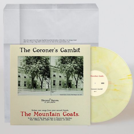 The Mountain Goats: THE CORONER'S GAMBIT (Kandy Korn Yellow Vinyl), LP