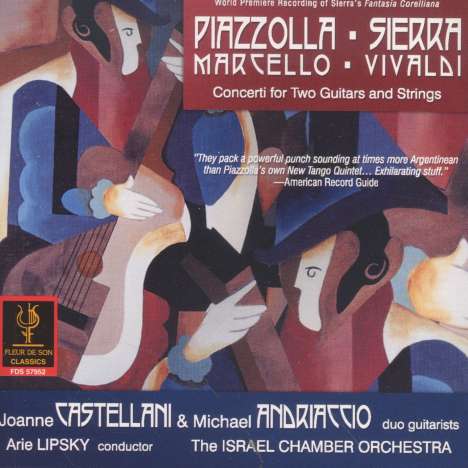 Castellani-Andriaccio Guitar Duo - Konzerte für 2 Gitarren &amp; Streicher, CD