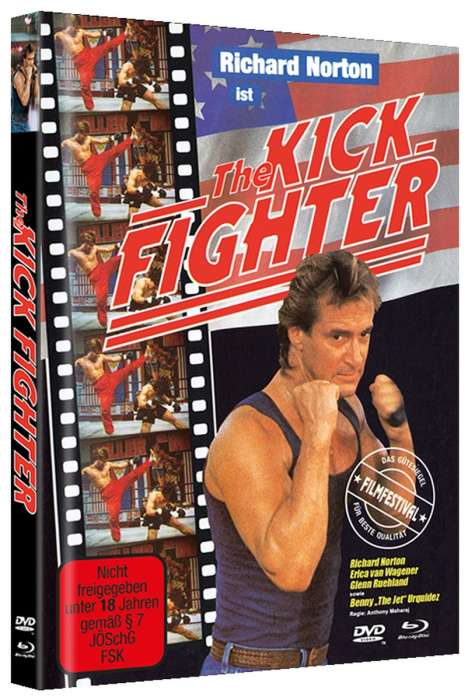 The Kick Fighter (Blu-ray &amp; DVD im Mediabook), 1 Blu-ray Disc und 1 DVD