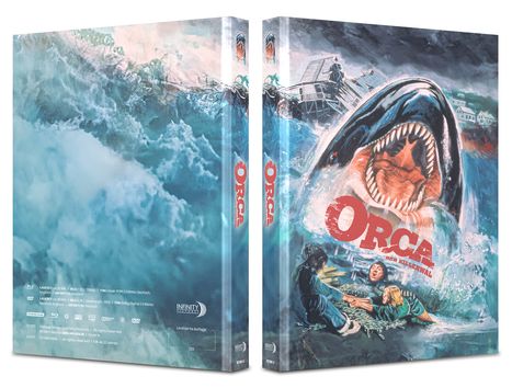 Orca, der Killerwal (Blu-ray &amp; DVD im Mediabook), 1 Blu-ray Disc und 1 DVD