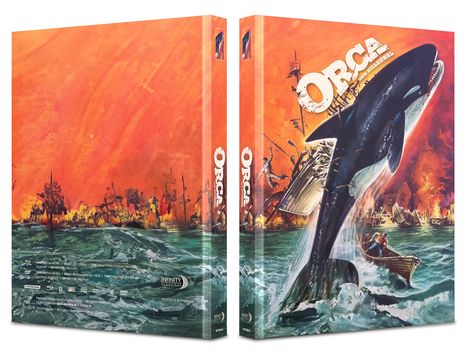 Orca, der Killerwal (Blu-ray &amp; DVD im Mediabook), 1 Blu-ray Disc und 1 DVD