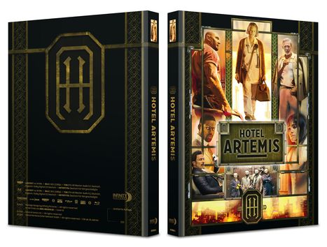 Hotel Artemis (Ultra HD Blu-ray &amp; Blu-ray im Mediabook), 1 Ultra HD Blu-ray und 1 Blu-ray Disc