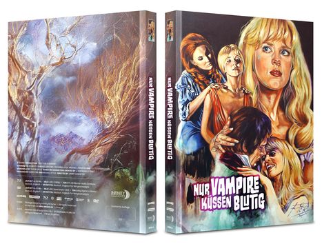 Nur Vampire küssen blutig (Blu-ray &amp; DVD im Mediabook), 1 Blu-ray Disc und 1 DVD