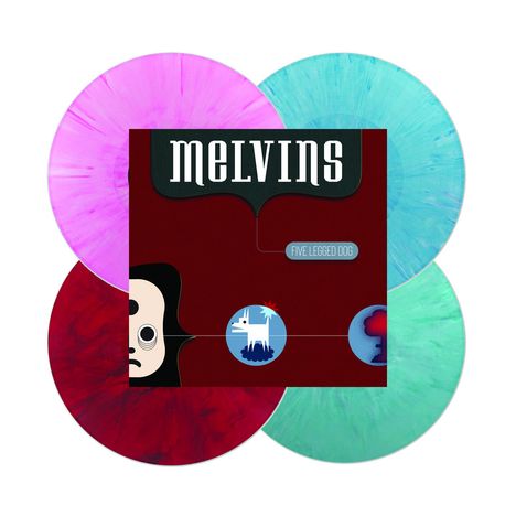 Melvins: Five Legged Dog (Limited Edition)  (4 LPs in 4 verschiedenen Farben), 4 LPs