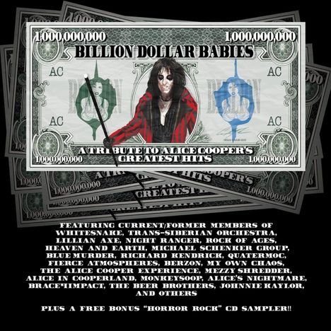 Billion Dollar Babies: A Tribute To Alice Cooper, 2 CDs