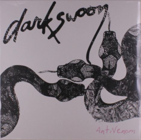"Dark Swoon" und "Anti-Venom" sind die sichtbaren Texte. Illustration zeigt stilisierte, miteinander verflochtene Schlangen.