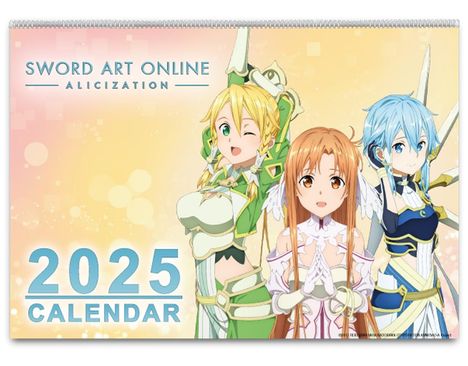 Wandkalender - Sword Art Online - Alicization - War of Underworld - 2025, Kalender