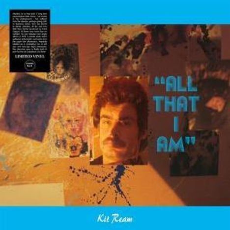"All That I Am", Kit Ream. Eine Collage aus Porträts, Fotos und Farbspritzern auf einer braunen Fläche.