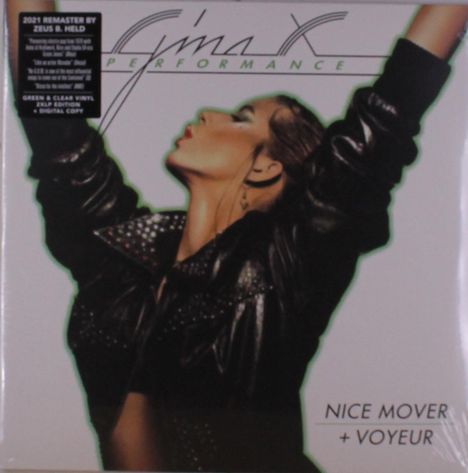 Gina X Performance: Nice Mover + Voyeur (remastered) (Green &amp; Clear Vinyl), 2 LPs