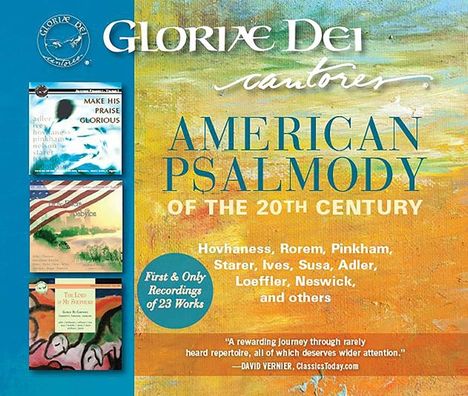 Gloriae Dei Cantores - American Psalmody, 3 CDs