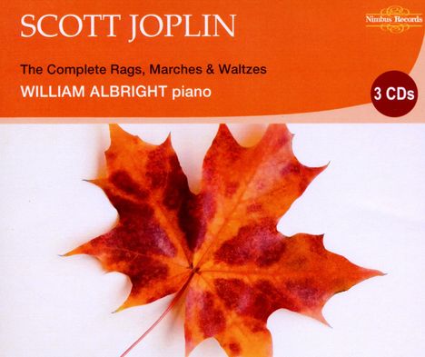 William Albright (1944-1998): Scott Joplin:The Complete Rags, 3 CDs
