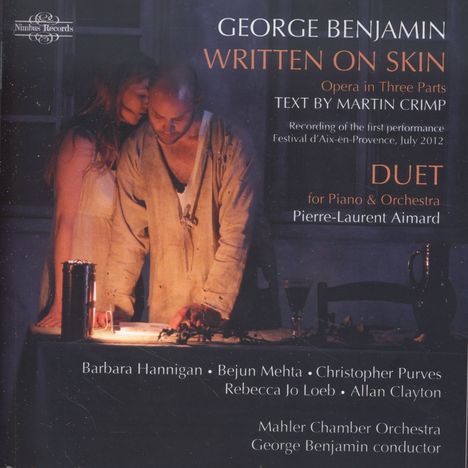 George Benjamin (geb. 1960): Written on Skin, 2 CDs