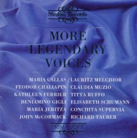 More Legendary Voices, CD