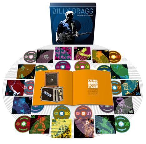 Billy Bragg: The Roaring Forty (Limited Super Deluxe Box Set) (in Deutschland exklusiv für jpc!), 14 CDs und 1 Buch