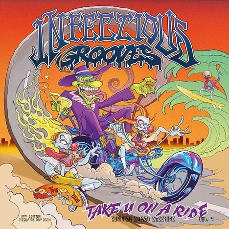 Infectious Grooves: Take U On A Ride - Summer Shred Sessions, Vol. 1 (Green w/ Purple Splatter Vinyl), LP