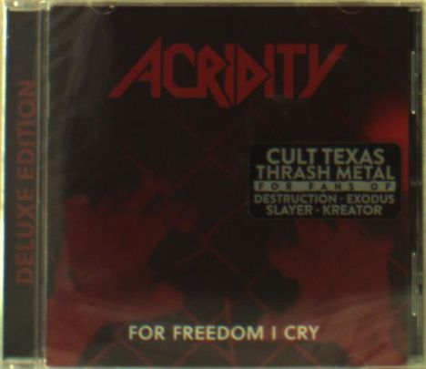 Acridity: For Freedom I Cry (Deluxe-Edition), CD