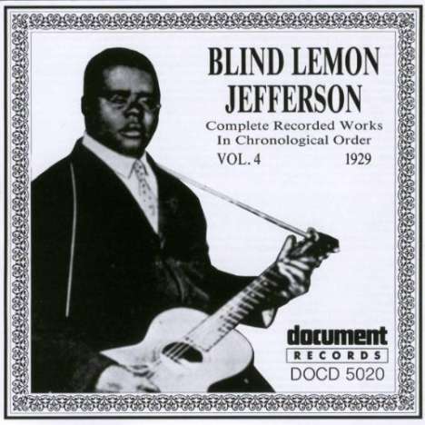 "Blind" Lemon Jefferson: Complete Recorded Works Vol.4, CD