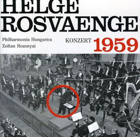 Helge Rosvaenge im Konzert 1959, CD
