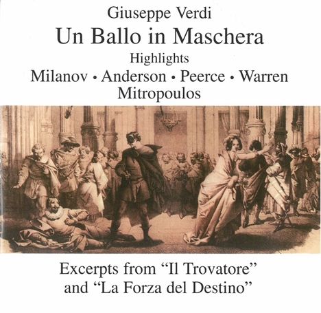 Giuseppe Verdi (1813-1901): Un Ballo in Maschera (Ausz.), CD