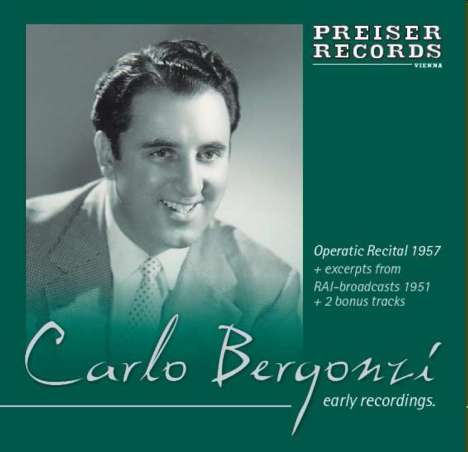 Carlo Bergonzi - Early Recordings, CD