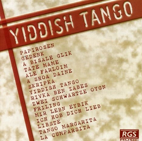 Yiddish Tango, CD