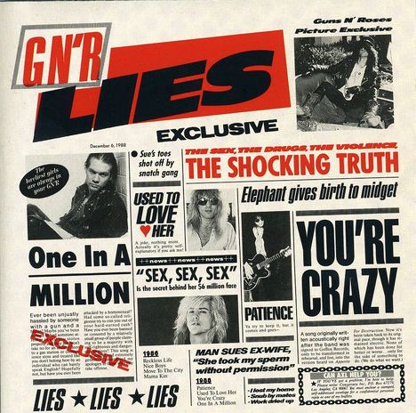 Guns N' Roses: G N'R Lies: Live, CD