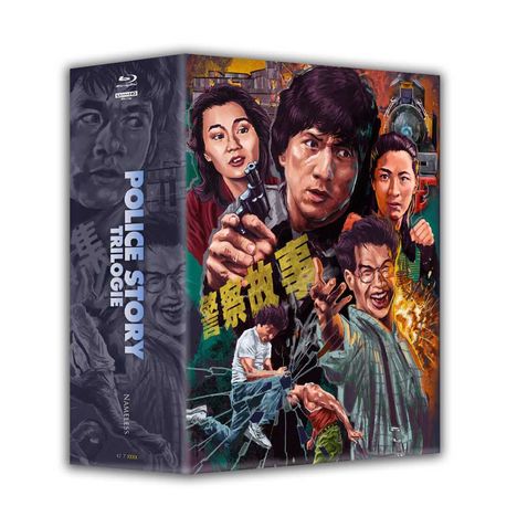 Police Story 1-3 (Ultra HD Blu-ray &amp; Blu-ray im Mediabook inkl. Schuber), 3 Ultra HD Blu-rays und 4 Blu-ray Discs