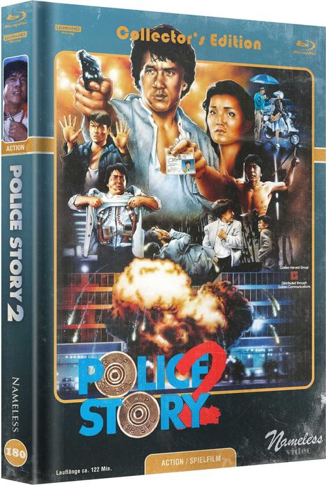 Police Story 2 (Ultra HD Blu-ray &amp; Blu-ray im Mediabook), 1 Ultra HD Blu-ray und 1 Blu-ray Disc