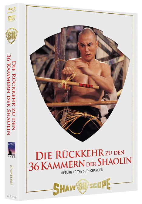 Die Rückkehr zu den 36 Kammern der Shaolin (Blu-ray & DVD im Mediabook), 1 Blu-ray Disc und 1 DVD
