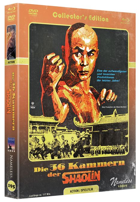 Die 36 Kammern der Shaolin (Blu-ray & DVD im Mediabook), 1 Blu-ray Disc und 1 DVD