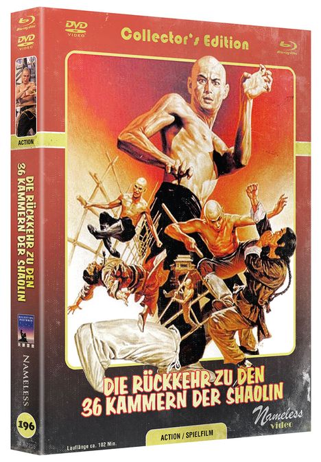 Die Rückkehr zu den 36 Kammern der Shaolin (Blu-ray & DVD im Mediabook), 1 Blu-ray Disc und 1 DVD