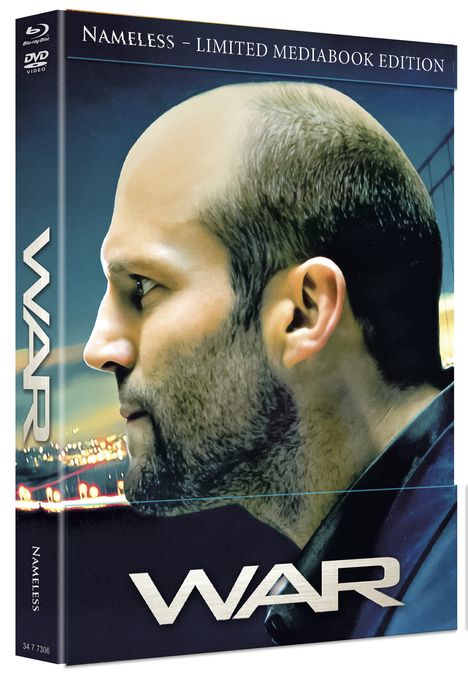 "Nameless - Limited Mediabook Edition", "WAR". Profil eines Mannes mit starkem Bart.