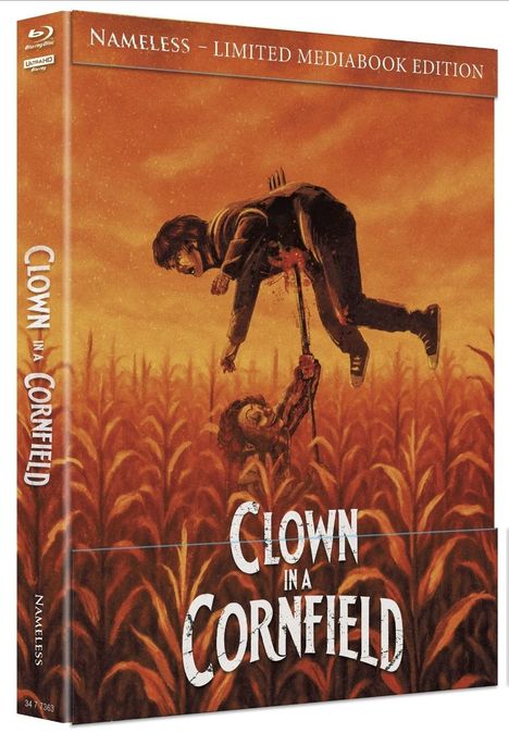 Clown in a Cornfield (Ultra HD Blu-ray & Blu-ray im Mediabook), 1 Ultra HD Blu-ray und 1 Blu-ray Disc