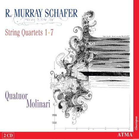 Raymond Murray Schafer (1933-2021): Streichquartette Nr.1-7, 2 CDs