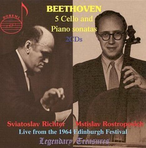 Ludwig van Beethoven (1770-1827): Cellosonaten Nr.1-5, 2 CDs