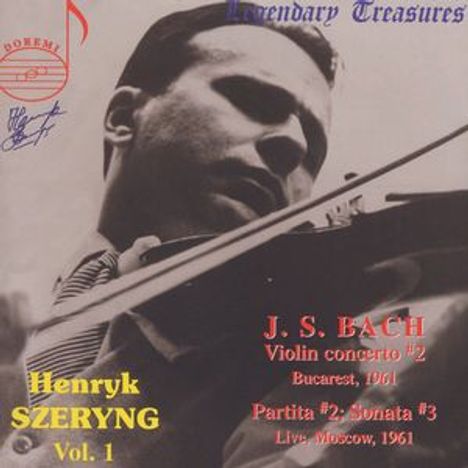 Henryk Szeryng -Legendary Treasures Vol.1, CD