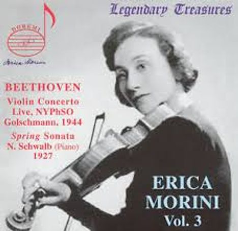 Erica Morini - Legendary Treasures Vol.3, CD