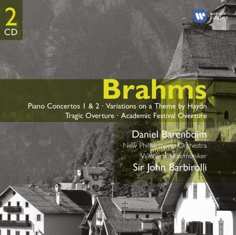 Johannes Brahms (1833-1897): Klavierkonzerte Nr.1 &amp; 2, 2 CDs