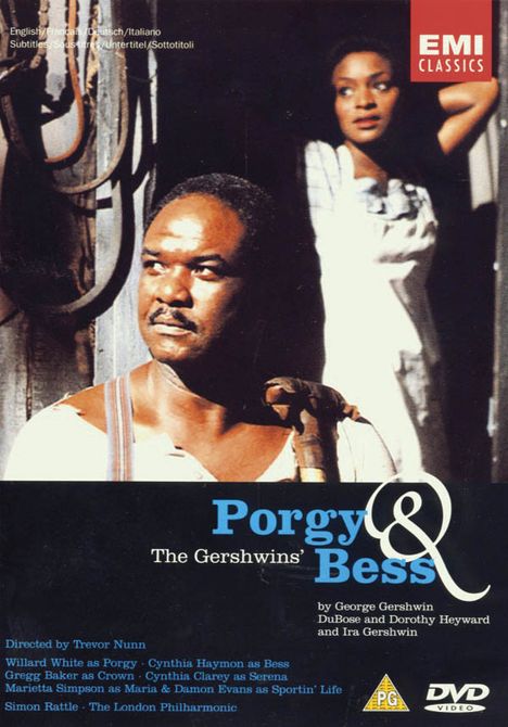 George Gershwin (1898-1937): Porgy and Bess, DVD