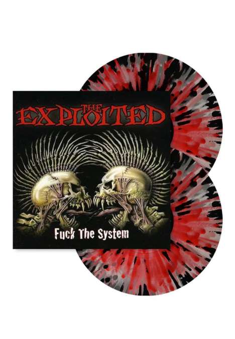 The Exploited: Fuck The System (Limited Edition) (Clear Red &amp; Black Splatter Vinyl), 2 LPs