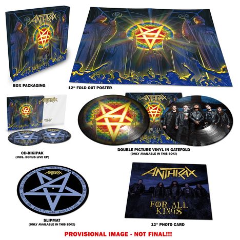 Anthrax: For All Kings (Limited Super Deluxe Box) (Picture Disc), 2 LPs und 2 CDs