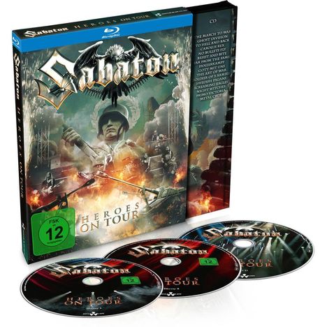 Sabaton: Heroes On Tour: Live 2015, 2 Blu-ray Discs und 1 CD