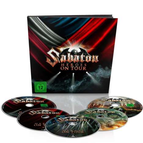 Sabaton: Heroes On Tour: Live 2015 (Limited Deluxe Earbook), 2 Blu-ray Discs, 2 DVDs und 1 CD