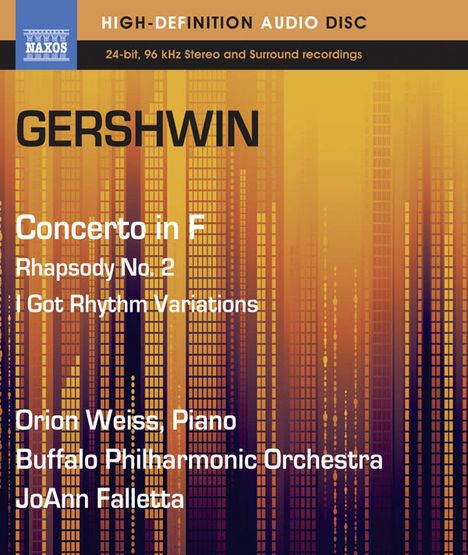 George Gershwin (1898-1937): Klavierkonzert in F, Blu-ray Audio