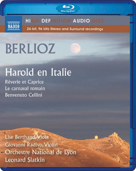 Hector Berlioz (1803-1869): Symphonie "Harold in Italien", Blu-ray Audio